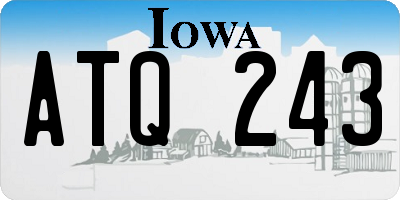 IA license plate ATQ243