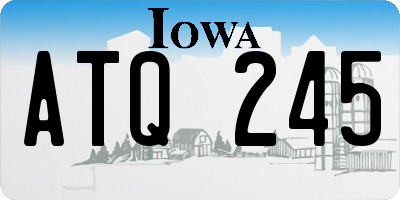 IA license plate ATQ245
