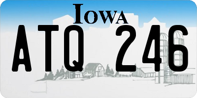 IA license plate ATQ246
