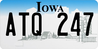 IA license plate ATQ247