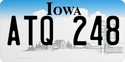 IA license plate ATQ248