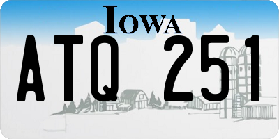 IA license plate ATQ251