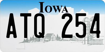 IA license plate ATQ254
