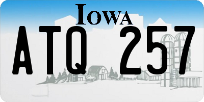 IA license plate ATQ257