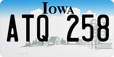 IA license plate ATQ258