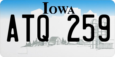 IA license plate ATQ259