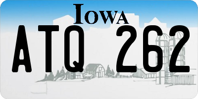 IA license plate ATQ262