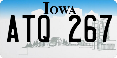 IA license plate ATQ267