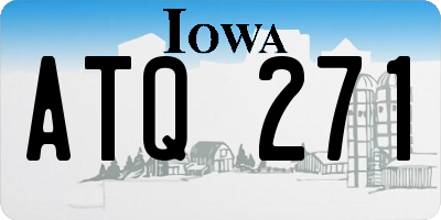 IA license plate ATQ271