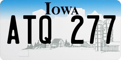 IA license plate ATQ277