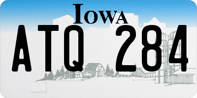 IA license plate ATQ284