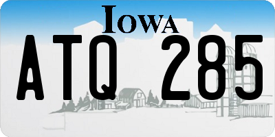 IA license plate ATQ285