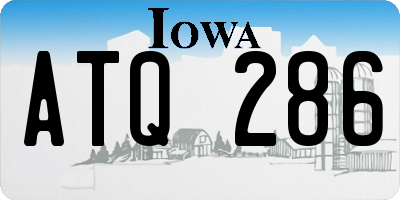 IA license plate ATQ286