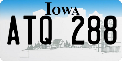 IA license plate ATQ288