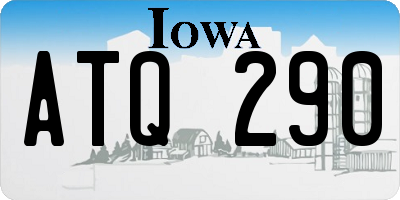 IA license plate ATQ290