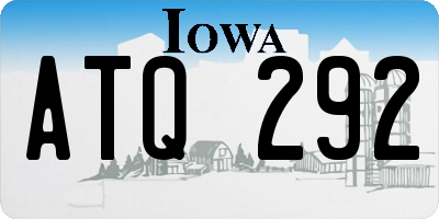 IA license plate ATQ292