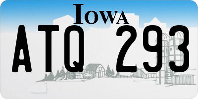 IA license plate ATQ293
