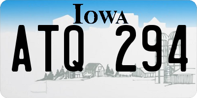 IA license plate ATQ294