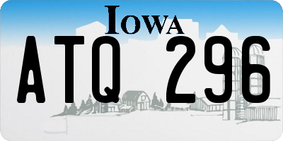 IA license plate ATQ296