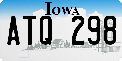 IA license plate ATQ298