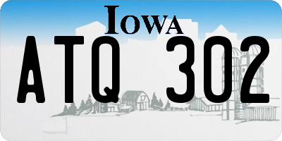 IA license plate ATQ302