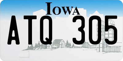 IA license plate ATQ305