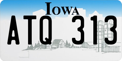 IA license plate ATQ313