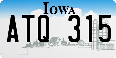 IA license plate ATQ315