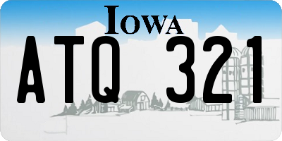 IA license plate ATQ321