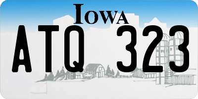 IA license plate ATQ323