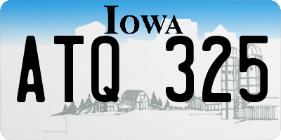 IA license plate ATQ325