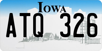 IA license plate ATQ326