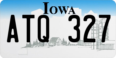 IA license plate ATQ327