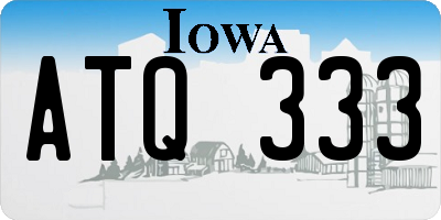 IA license plate ATQ333