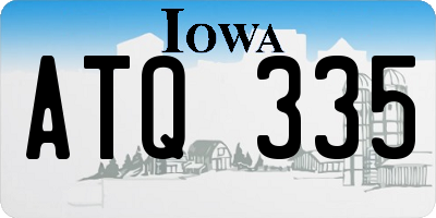 IA license plate ATQ335