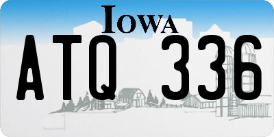 IA license plate ATQ336