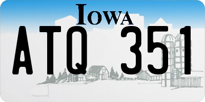 IA license plate ATQ351