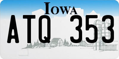 IA license plate ATQ353