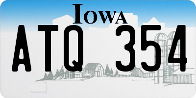 IA license plate ATQ354