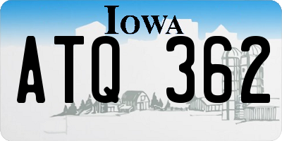 IA license plate ATQ362