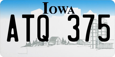 IA license plate ATQ375
