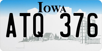 IA license plate ATQ376