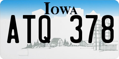 IA license plate ATQ378
