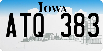 IA license plate ATQ383