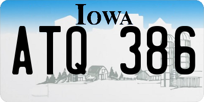 IA license plate ATQ386