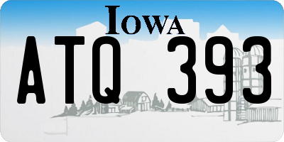 IA license plate ATQ393