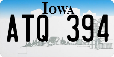 IA license plate ATQ394