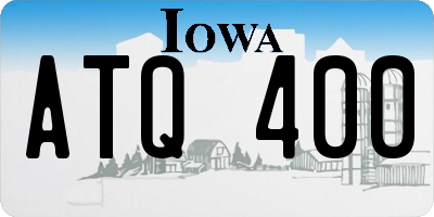 IA license plate ATQ400