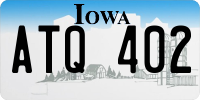 IA license plate ATQ402