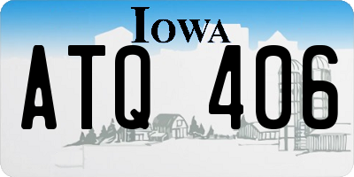 IA license plate ATQ406